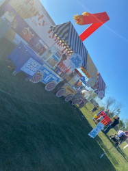 Cotton Candy Carnival Cart with Awning
