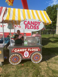 Cotton Candy Carnival Cart with Awning