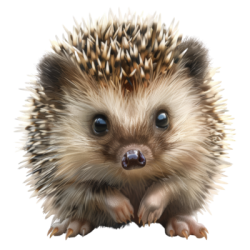cute hedgehog animal sticker adorable and realistic hedgehog illus 1 Mini Petting Zoo Party Package