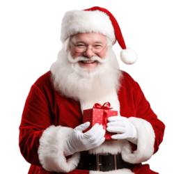pngtree portrait of happy santa claus at his room at home near png 1 Santa