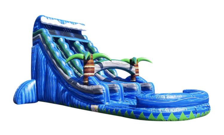 24FT TALL TROPICAL WATERSLIDE