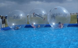 Water balls with pool Water balls with pool